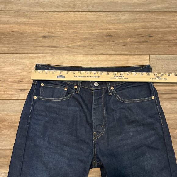 Men's Levis 505 Regular Fit Denim Jeans SZ 34x30 Blue Stretch Modern Red Tab - Picture 4 of 12